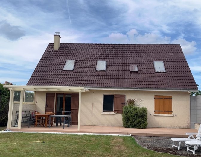 Après : toiture d'un pavillon