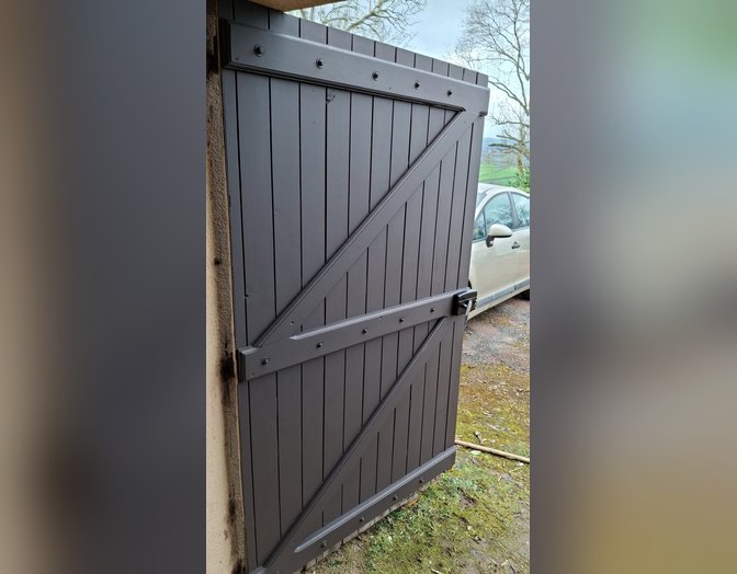 Après : portillon en bois